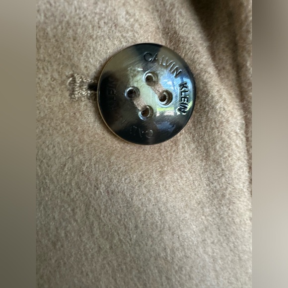 Calvin Klein Single Breasted Cashmere Wool Blend Reefer Coat - Picture 2 of 10